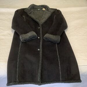 Woman’s  LL Bean Shearling Sherpa lined coat
